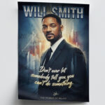 Will Smith Actor Movie Star Poster Wall Art Live for the Story Decor Living Room Bedroom Cinema
