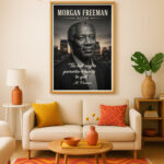 Morgan Freeman Actor Movie Star Poster Wall Art Live for the Story Decor Living Room Bedroom Cinema