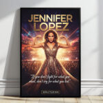 Jennifer Lopez Actor Movie Star Singer Poster Wall Art Live for the Story Decor Living Room Bedroom Cinema