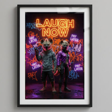 Neon-Gangs – Urban Fables – Street Art Comic Poster Bunt und Schrill