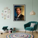 Brad Pitt Actor Movie Star Poster Wall Art Live for the Story Decor Living Room Bedroom Cinema