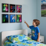 Fussball Stars Bilder 6er Set Deko Wandbilder Berühmter Jungstars Güler – Yamal – Musiala