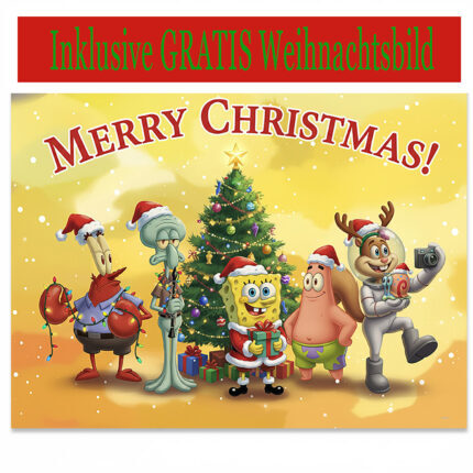 SpongeBob Schwammkopf 6er Poster Set Charaktere | Premium Kunstdrucke Art Stil | Patrick Star, Sandy Cheeks, Thaddäus, Mr. Krabs, Gary | Deko für Kinderzimmer Comic Fans