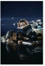 Titanic Scene Poster Jack and Rose on the Debris Movie Poster Wall Art Will you find salvation in the book?