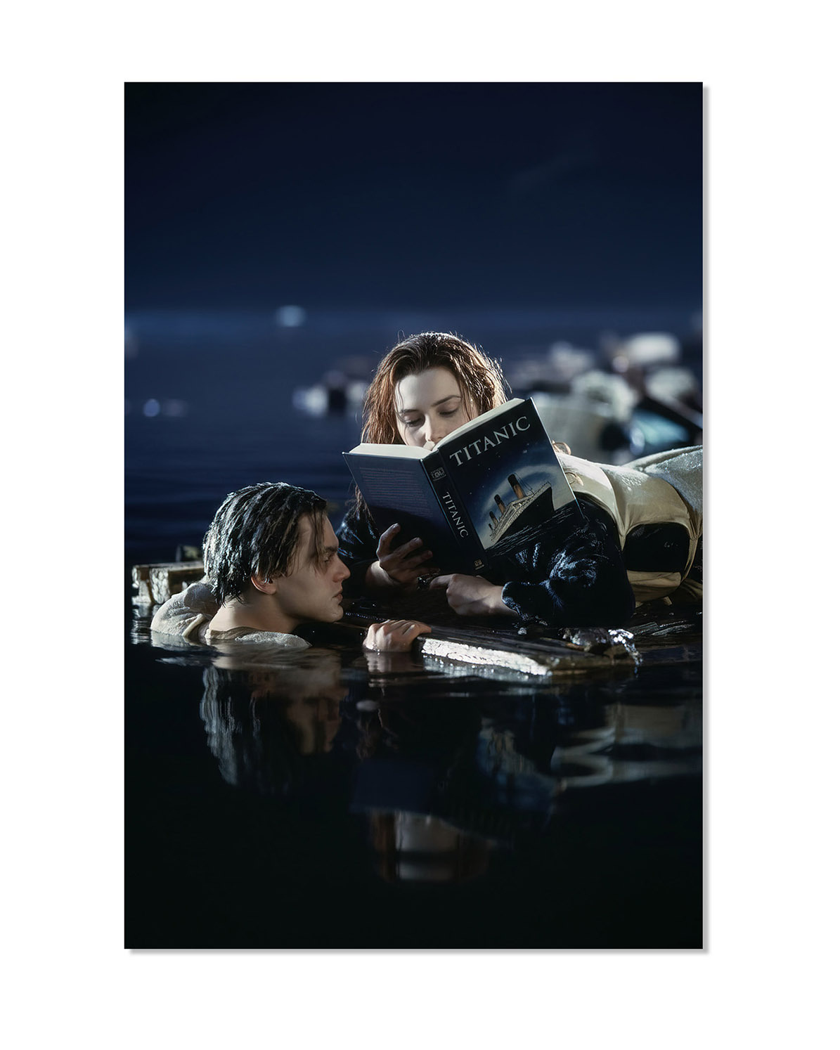 Titanic Book poster Titanic Poster Jack und Rose – Filmposter für die Kino Deko – Wird Sie die Lösung im Buch finden?