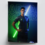 Fussball Stars Bilder 6er Set Deko Wandbilder Berühmter Jungstars Güler – Yamal – Musiala