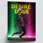 Fussball Stars Bilder 6er Set Deko Wandbilder Berühmter Jungstars Güler – Yamal – Musiala