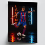 Fussball Stars Bilder 6er Set Deko Wandbilder Berühmter Jungstars Güler – Yamal – Musiala