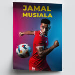 Fussball Stars Bilder 6er Set Deko Wandbilder Berühmter Jungstars Güler – Yamal – Musiala