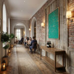 Acrylfarben Leinwandbild mit Rahmen in Türkis Gold Handgemaltes Wandbild Original Kunst Unikat