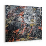 Erosion der Stille • Fragmentierte Ordnung Acrylfarben Leinwandbild Handgemaltes Wandbild Original Kunst Unikat