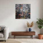 Erosion der Stille • Fragmentierte Ordnung Acrylfarben Leinwandbild Handgemaltes Wandbild Original Kunst Unikat