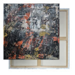 Erosion der Stille • Fragmentierte Ordnung Acrylfarben Leinwandbild Handgemaltes Wandbild Original Kunst Unikat