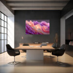 Zarte Rosenblütenblätter in Altrosa und Violett mit warmem Innenlicht in makrofotografischer Nahaufnahme – Bild 4