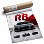 Audi Poster Sportwagen Wandbilder Deko für Autofans zum Einrahmen