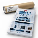 Bugatti Chiron Poster Sportwagen Wandbilder Deko für Autofans zum Einrahmen