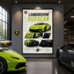 Lamborghini Poster Sportwagen Wandbilder Deko für Autofans zum Einrahmen