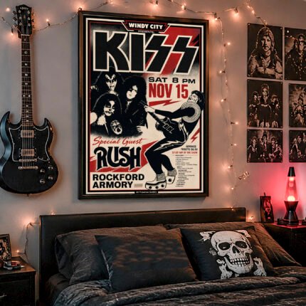 AC/DC – Black Ice World Tour (Columbus 2008) Poster – Konzertplakat als Kunstdruck