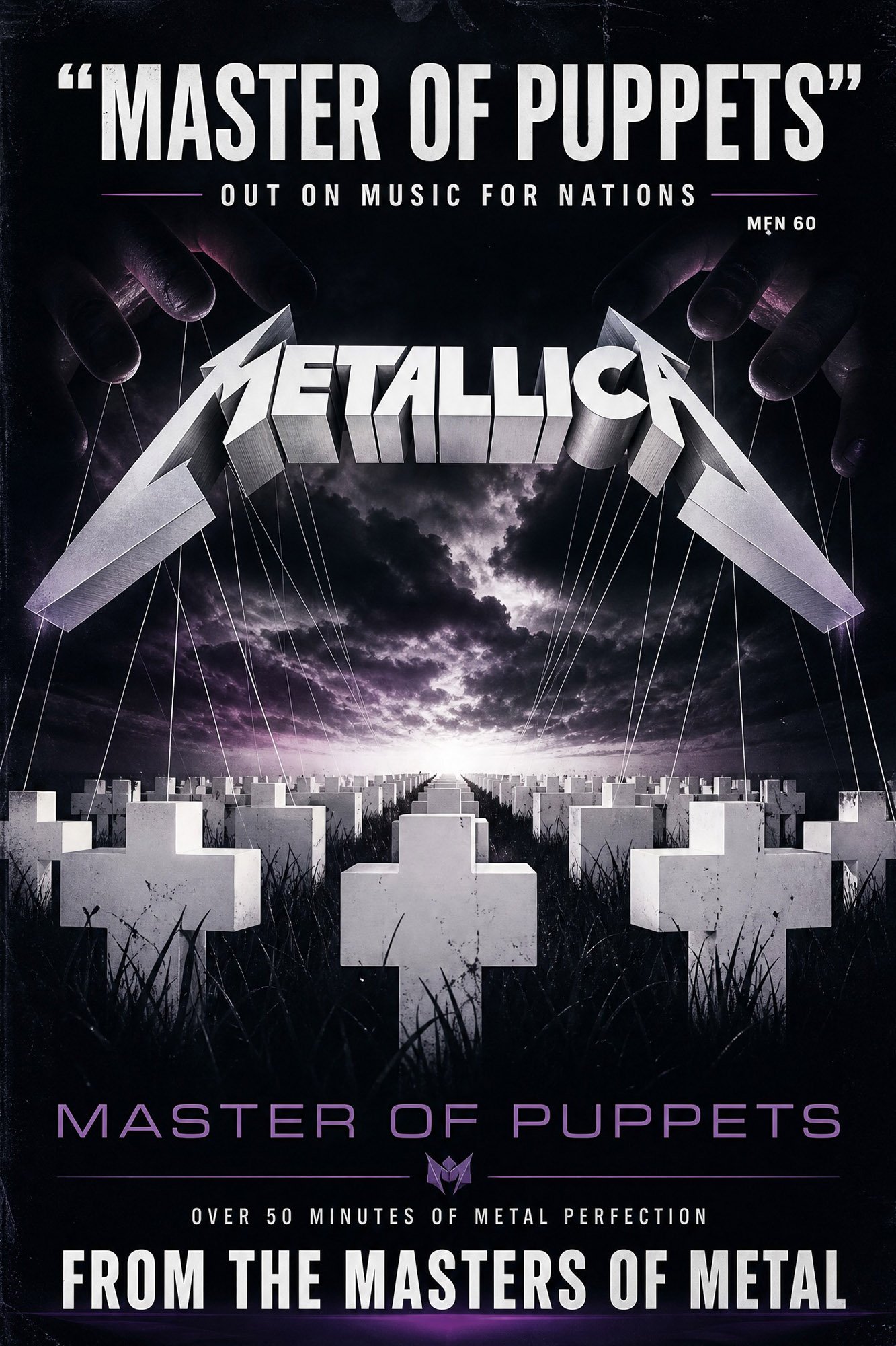 Metallica Master of Puppets Musik Poster Konzertplakate als Kunstdruck