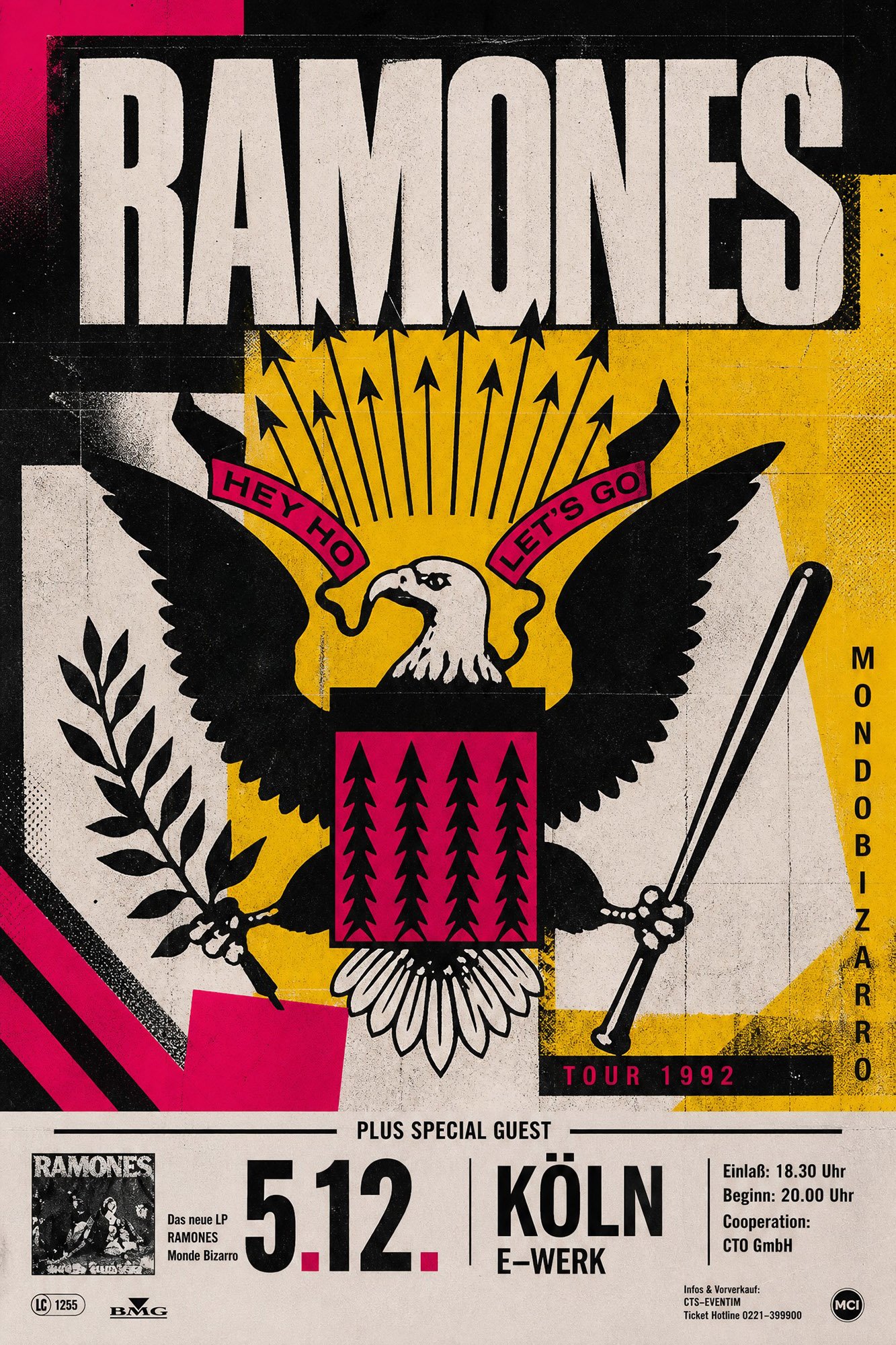 Ramones 1992 Musik Poster Konzertplakate als Kunstdruck