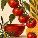 Reife Tomaten und Oliven