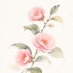Kamelien in Rosé