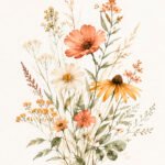 Wildblumen in sanften Farben