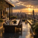 Penthouse nach dem Regen