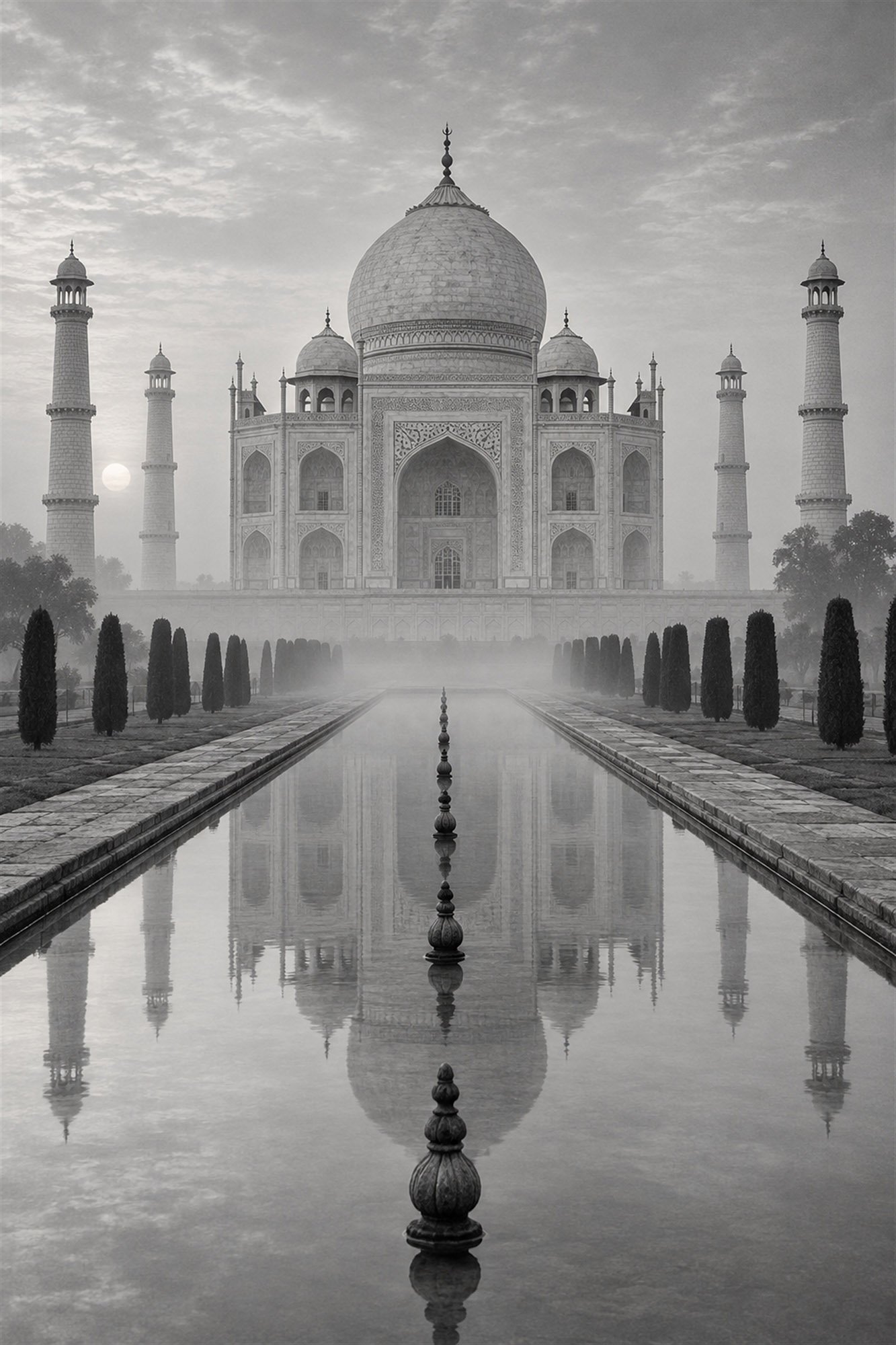 21_Taj_Mahal Taj Mahal im Spiegelwasser – Bild 1