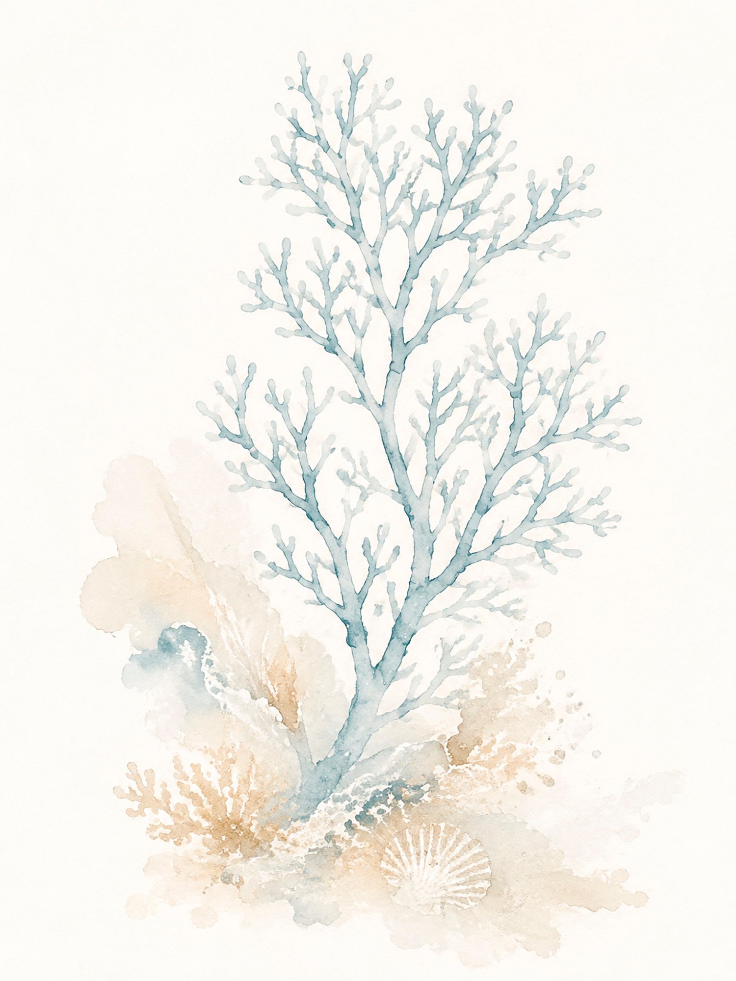 22-koralle-blau Korallen in Blau und Sand – Bild 1
