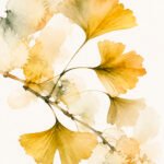 Goldene Ginkgoblätter
