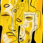 Maskenspiel in Gelb