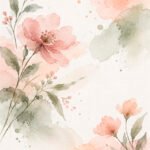 Rosige Magnolienzweige