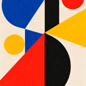 Geometrische Formen in Bewegung