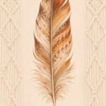 Federzeichnung in Beige