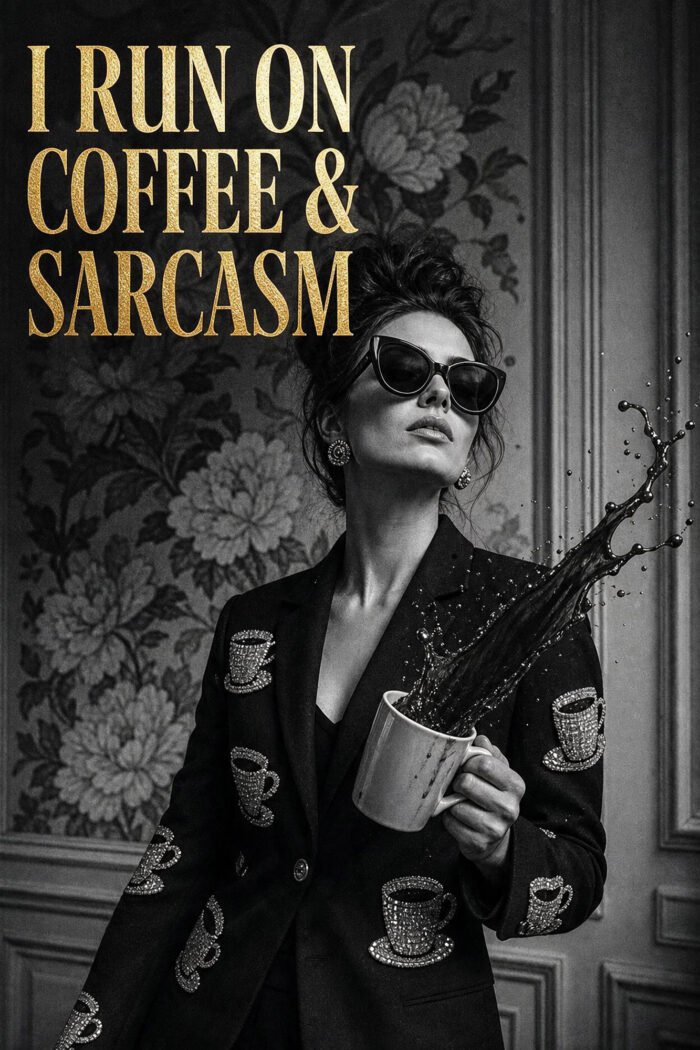 Erst der Kaffee – Wandbild aus der Kategorie Frauen Power