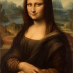 Mona Lisa vor weiter Landschaft
