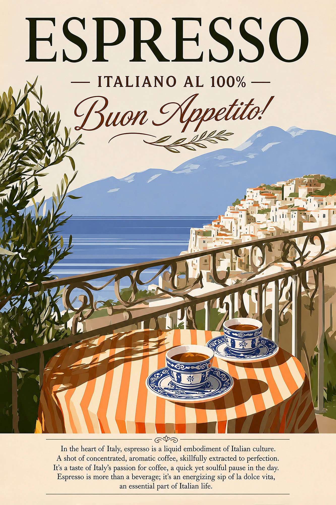Espresso Italy Espresso mit Meeresblick – Bild 1