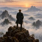 Wanderer über dem Nebelmeer