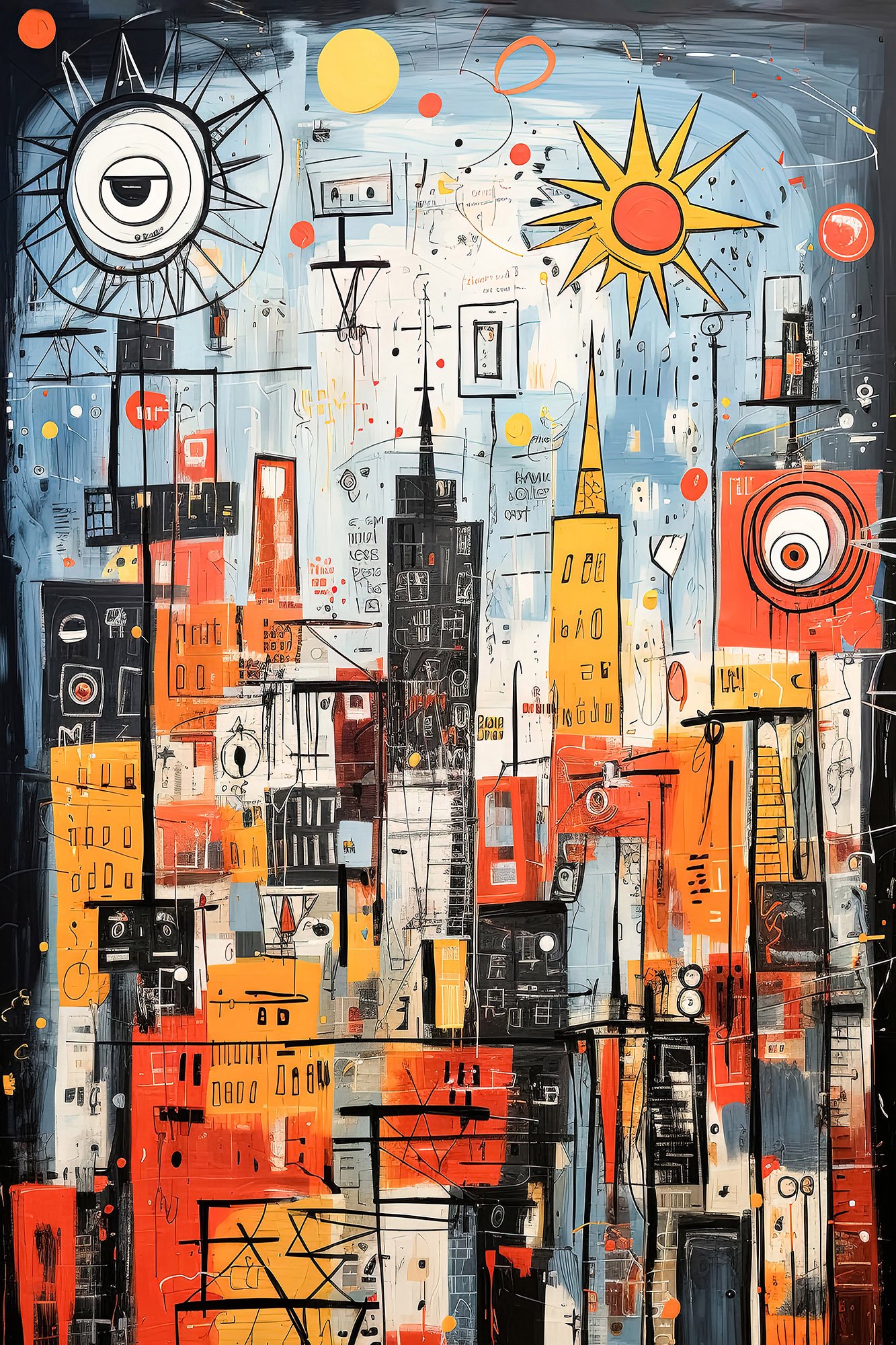Jean-Michel Basquiat Künstlerische Geste – Bild 1