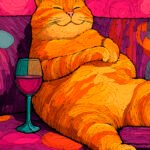 Katzenruhe in warmen Farben