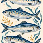 Blau-Goldene Fisch-Studie