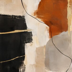 Terrakotta auf Creme