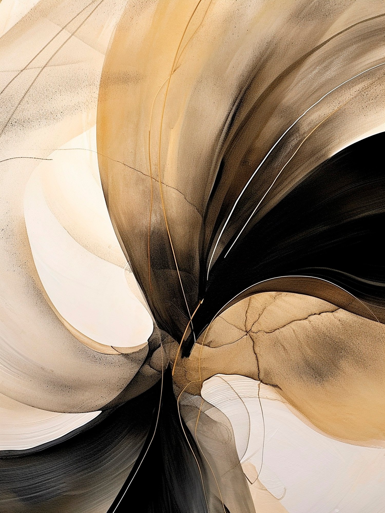 Moderne_Abstrakt_26 Dunkler Schwung – Bild 1
