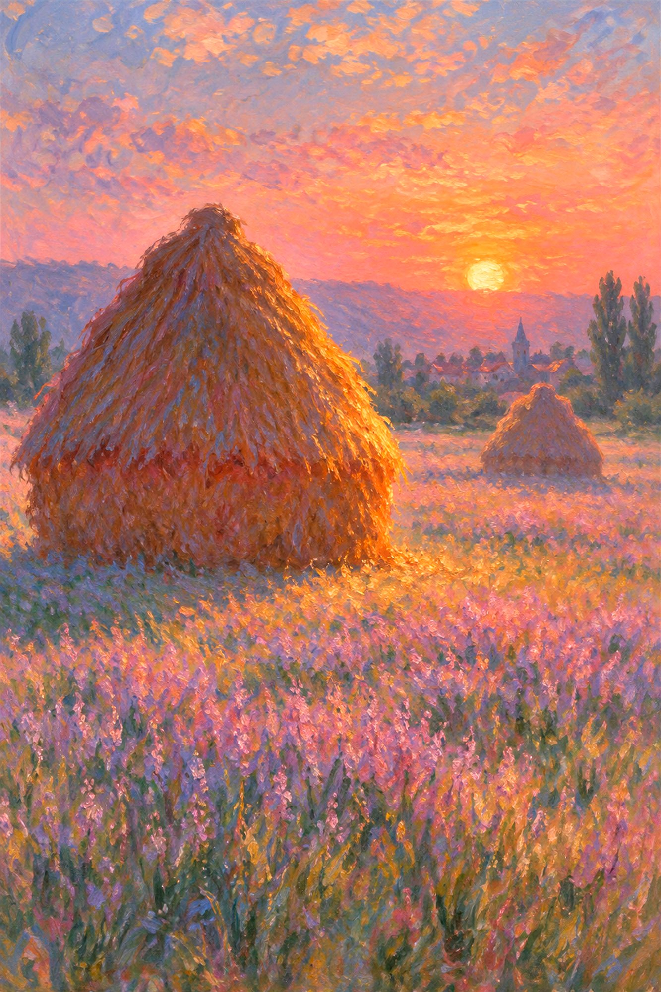 Monet-Heuhaufen
