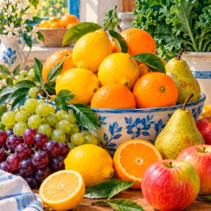 Mediterrane Obstschale