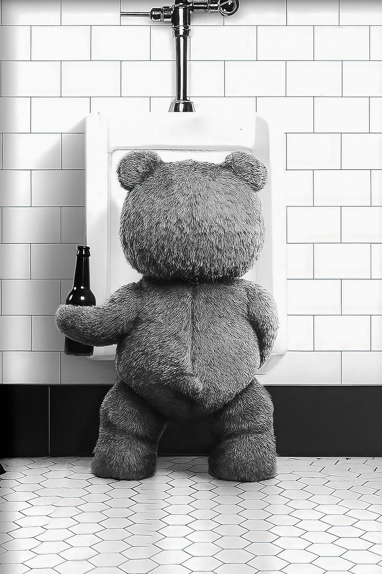 Teddy Bär Teddybär auf dem stillen Örtchen – Bild 1