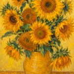 Sonnenblumen im goldenen Licht