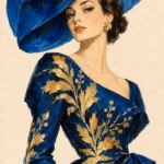 Blaue Couture