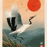 Kraniche im Abendflug